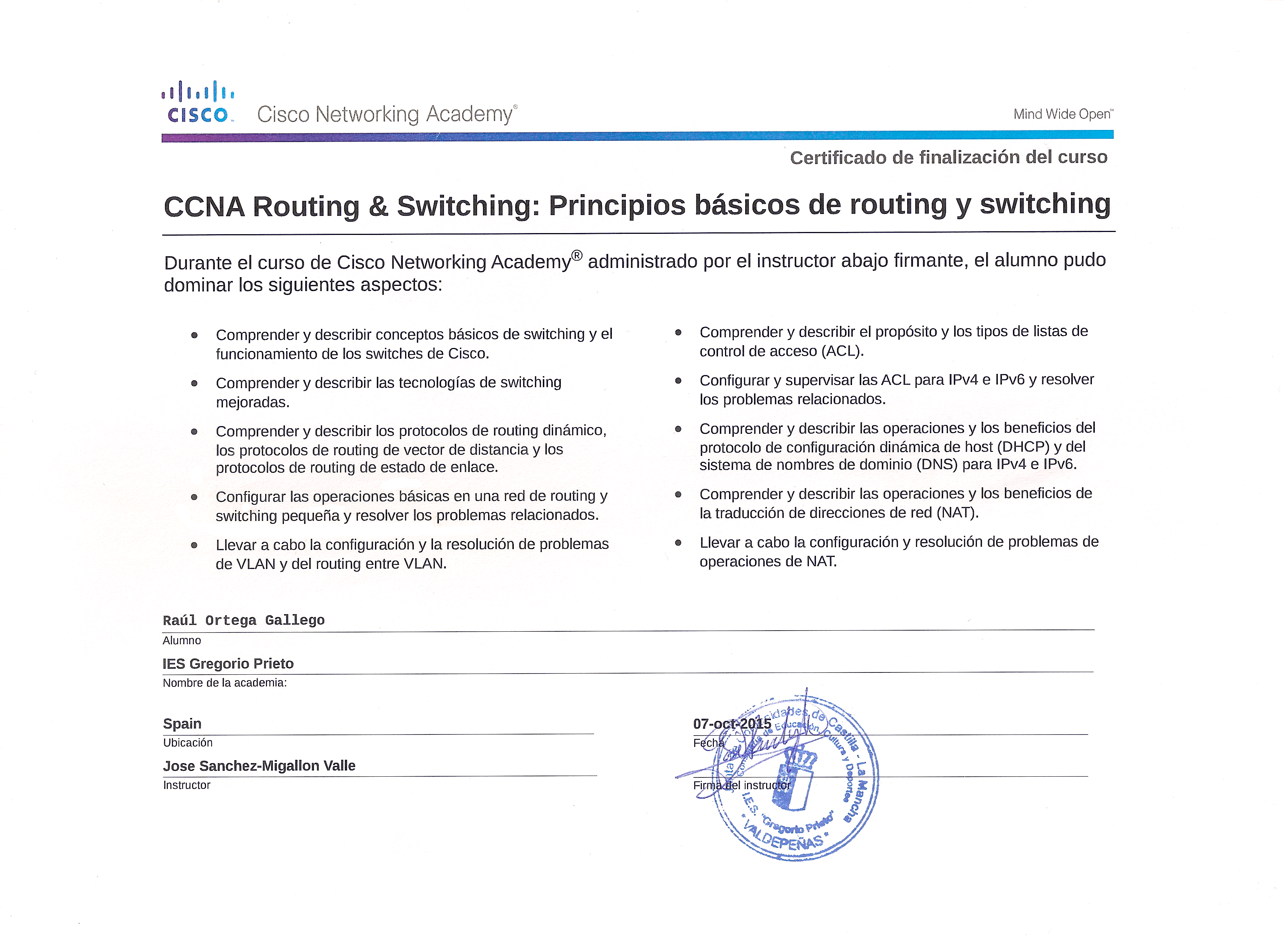 CCNA Switching and Routing: Principios básicos de routing y switching