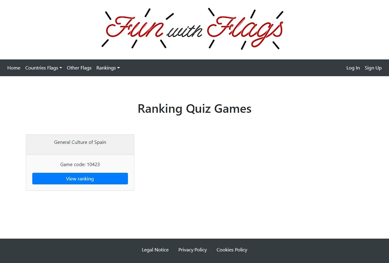 Página de rankings de quizs